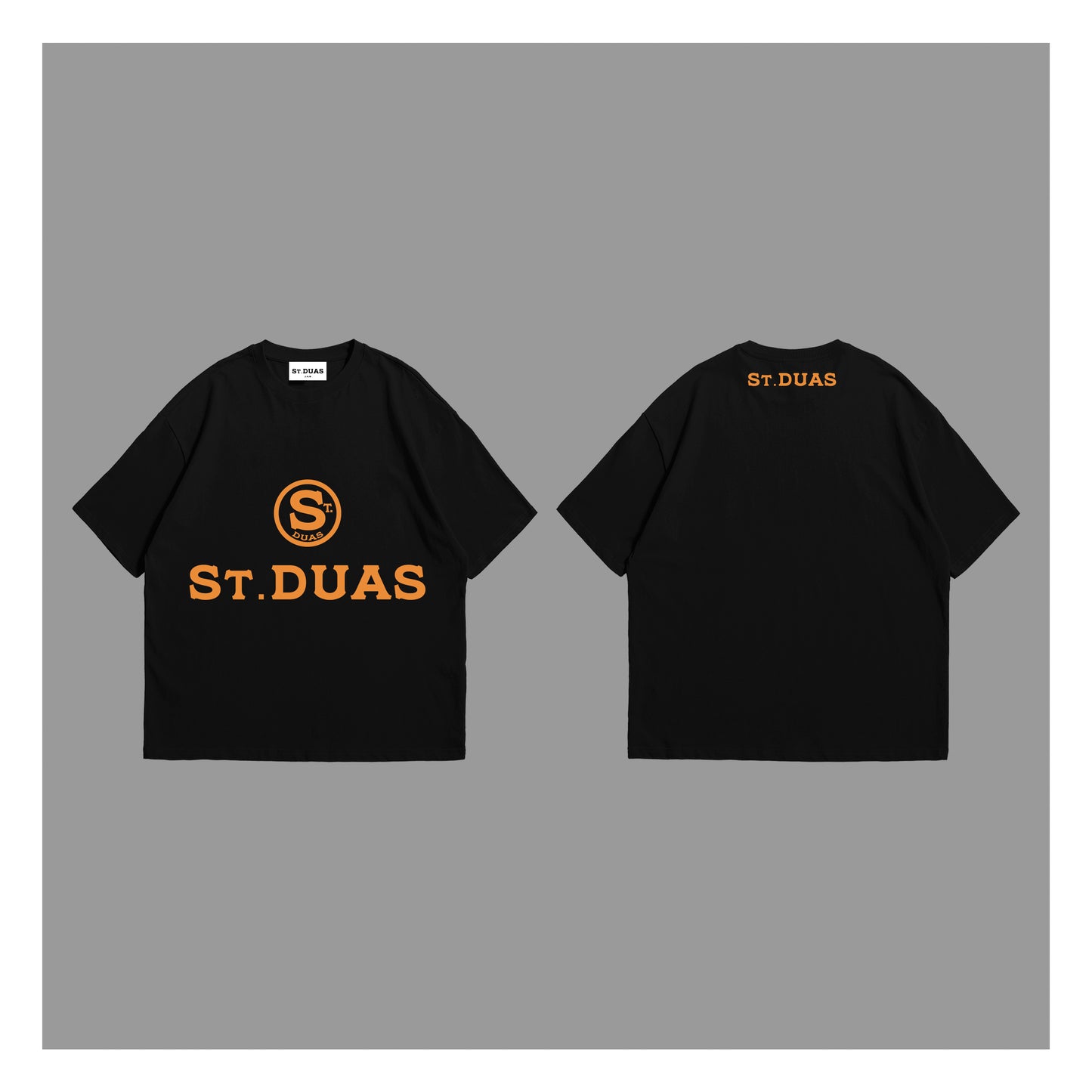 Original Logo Tee  - Black & Paradise Orange