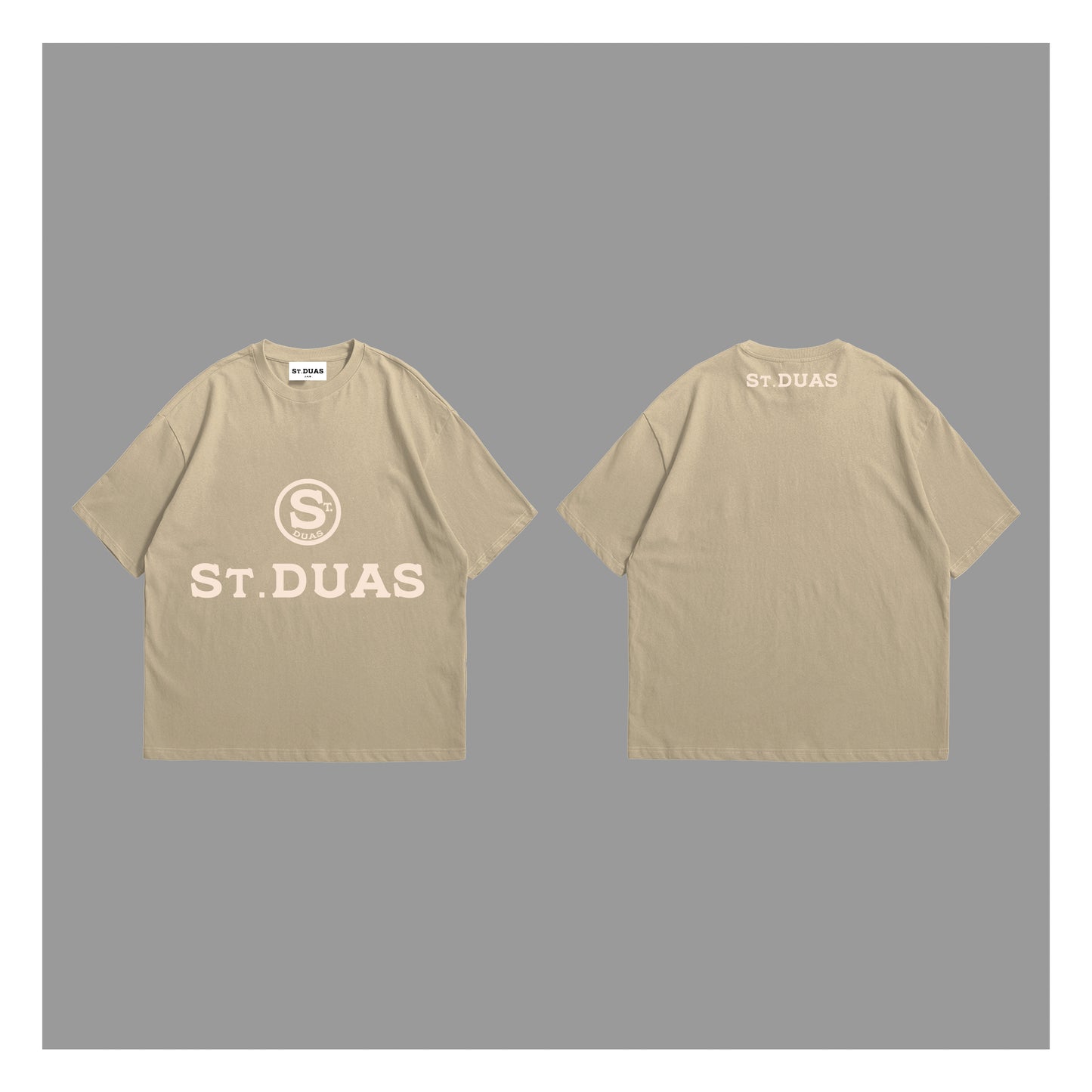 Original Logo Tee  - Sand & Cream