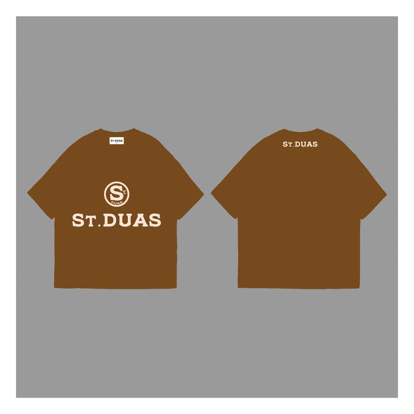 Original Logo Tee  - Toffee & Cream